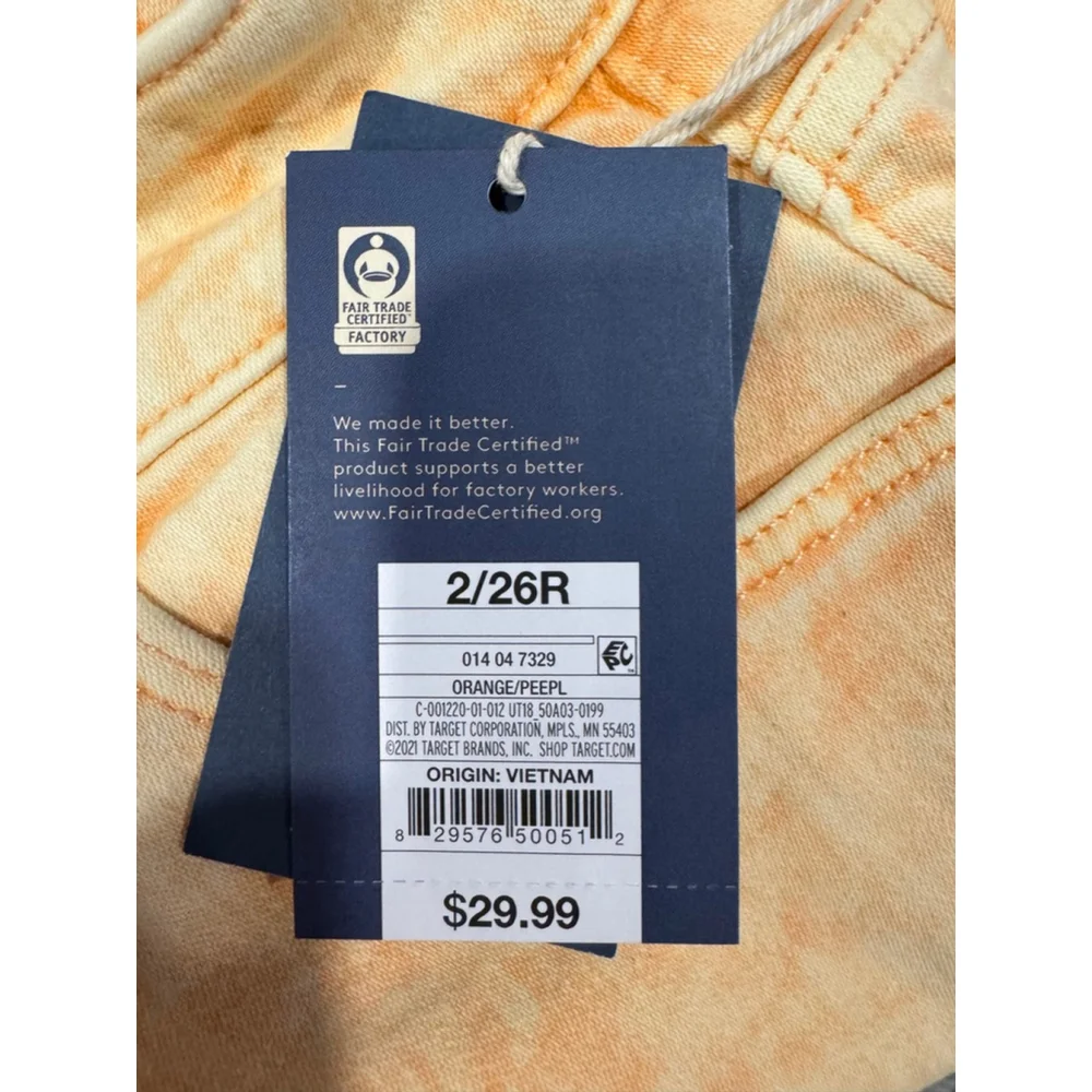 Universal Thread High-Rise Curvy Skinny Jeans | Women’s Size 2/26R | Orange Acid - Picture 7 of 7